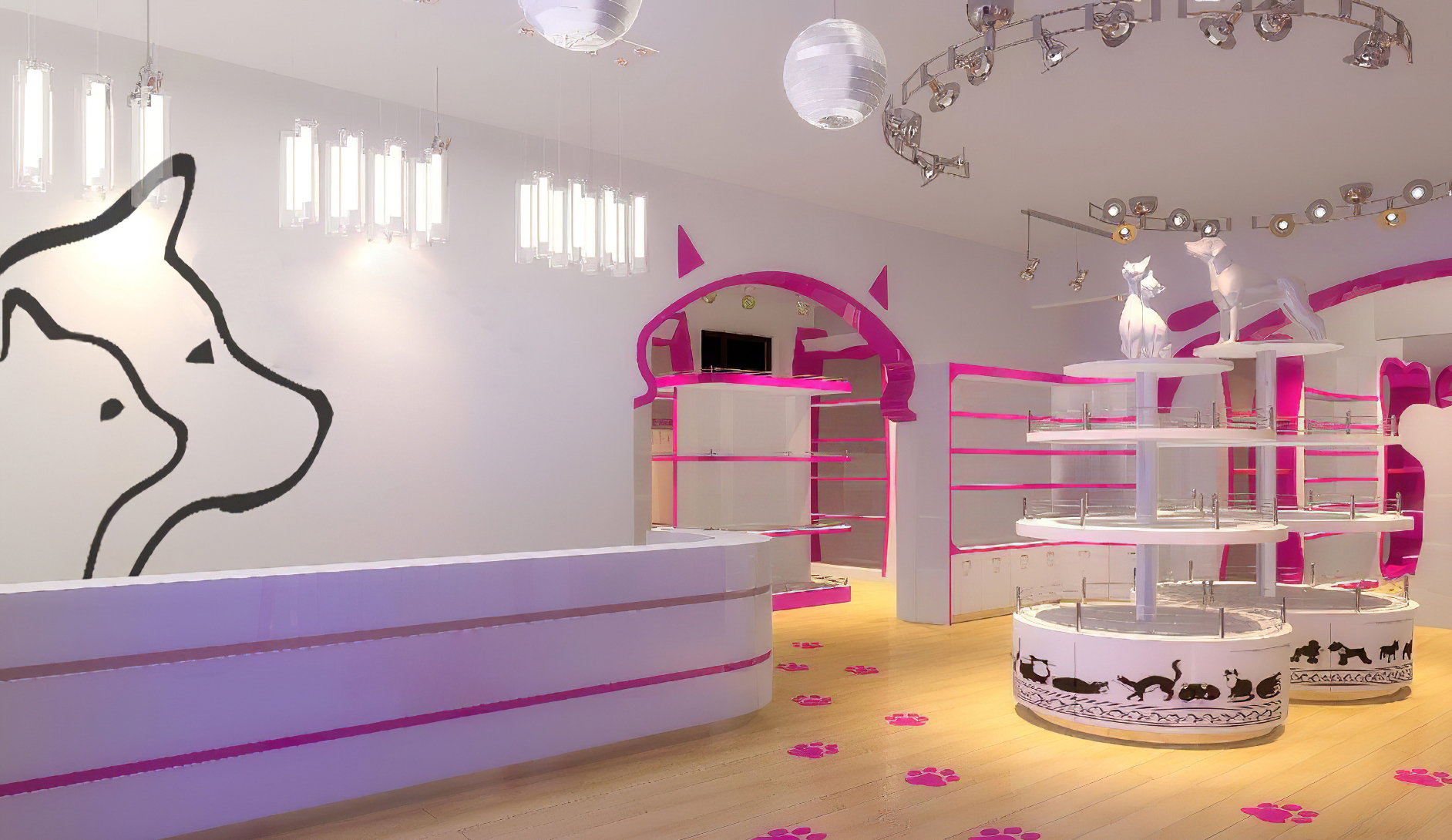 杭州寵物店裝修設(shè)計，打造溫馨的寵物家園