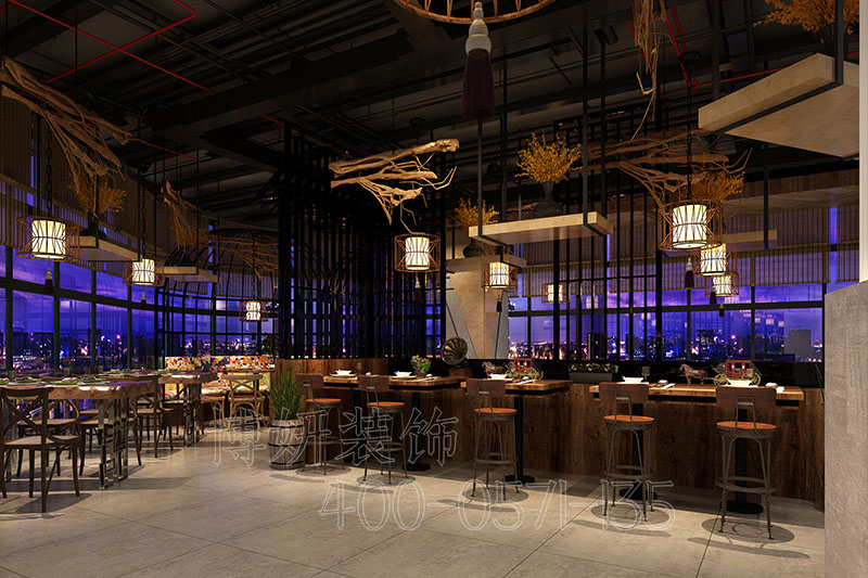 杭州人氣小吃店裝修設(shè)計，專業(yè)餐飲店裝修，打造回頭客超多的店鋪空間