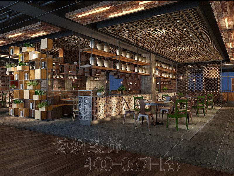 杭州中式快餐店裝修攻略，怎么裝修省錢又好看？
