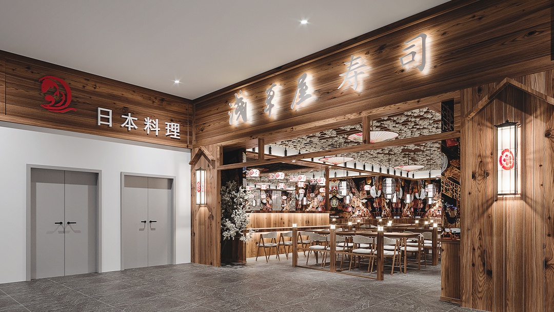 杭州網(wǎng)紅日料店裝修設(shè)計(jì)