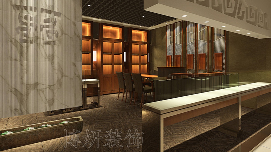 杭州珠寶店柜臺(tái)裝修設(shè)計(jì)