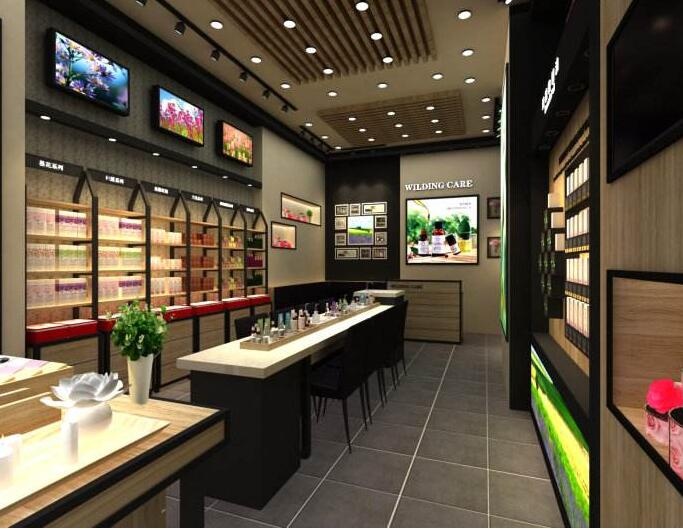 杭州化妝品專賣店裝修，專業(yè)店鋪裝修公司，打造人氣化妝品店