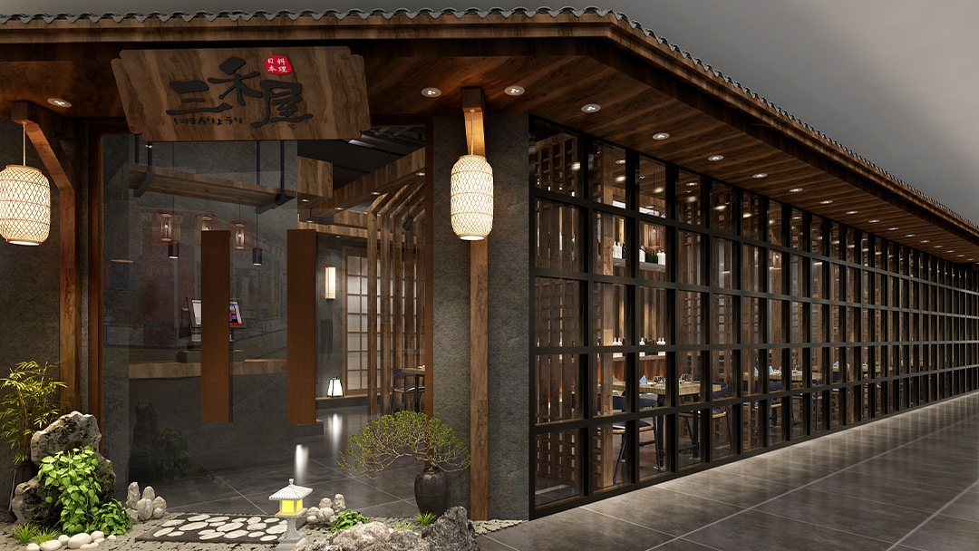杭州傳統(tǒng)和風(fēng)日料店裝修設(shè)計(jì)
