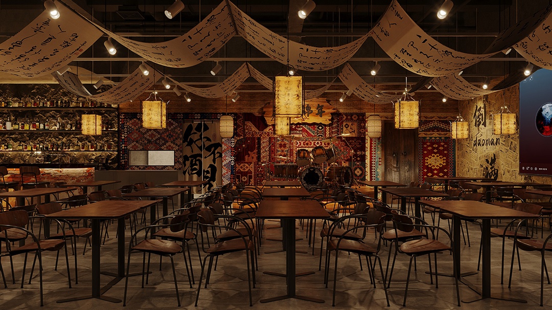 杭州露營(yíng)風(fēng)戶外酒吧裝修設(shè)計(jì)