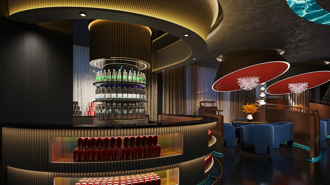 杭州簡歐輕奢風足浴會所裝修設計