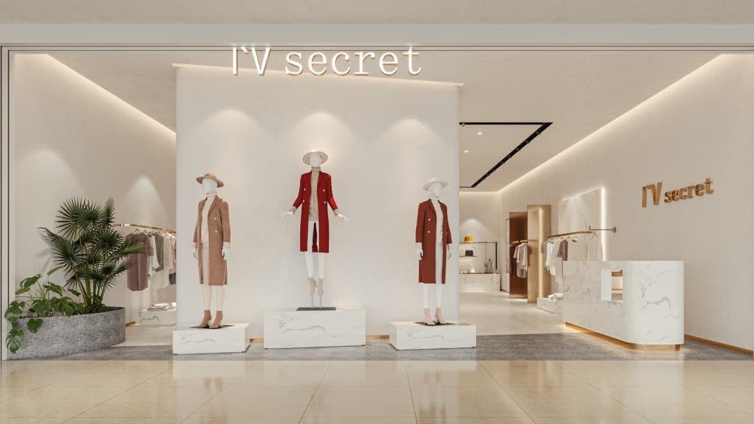 杭州輕奢女裝店裝修設(shè)計(jì)