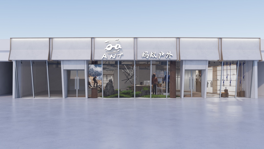 杭州戶外運動服裝店裝修設(shè)計