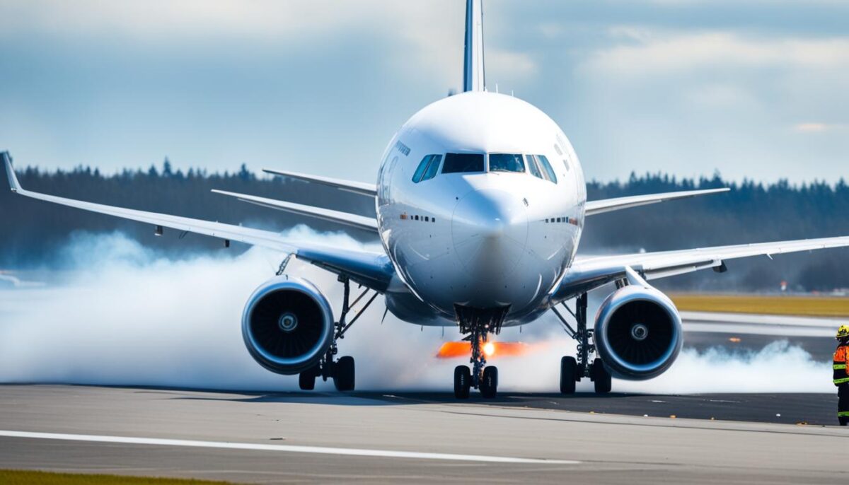 american airlines flight hard landing